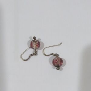 Elegant Pink Beaded Earrings